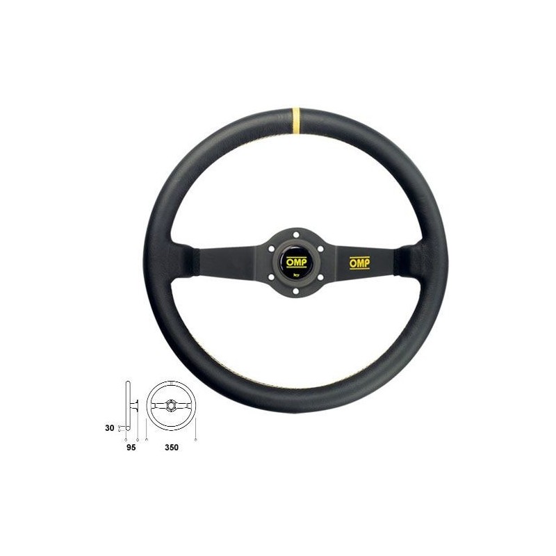 Volant Bateau Osculati 350 Mm | Couronne Noire Antidérapante Pour Barre à Roue